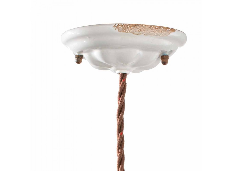 Reglabil ceramic lampă de suspensie și metalo Alayna Ferroluce Viadurini