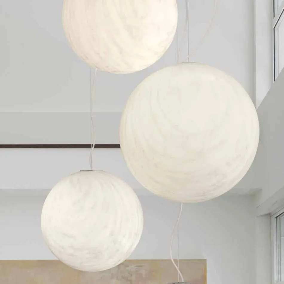 Slide Lampă de suspensie din polietilenă minerală fabricată în Italia Viadurini