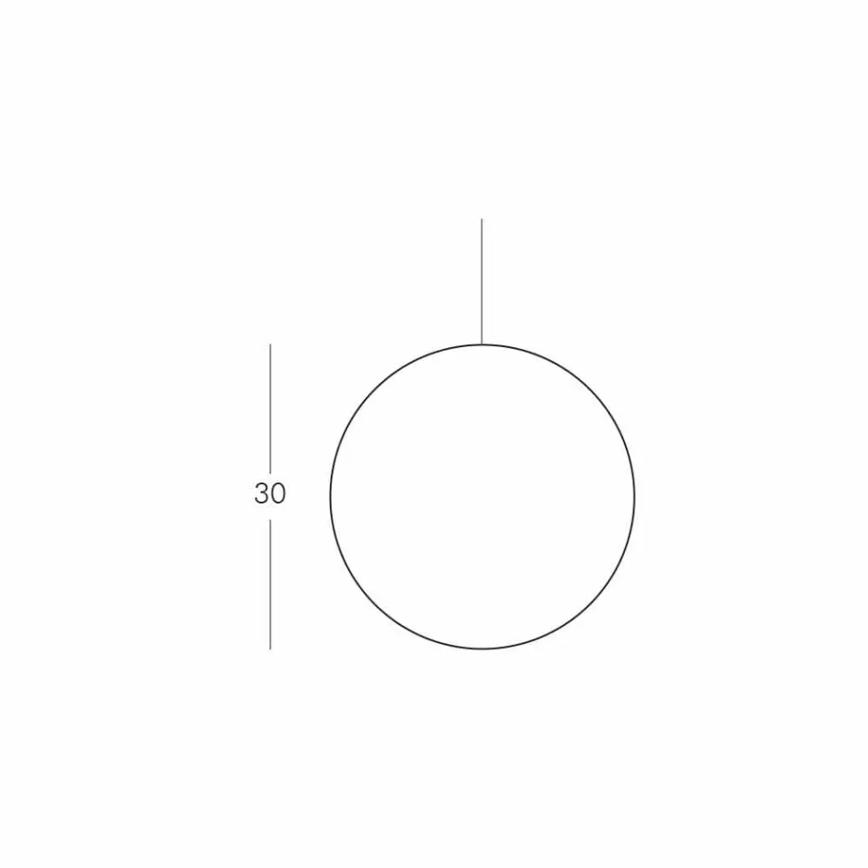 Slide Lampă de suspensie din polietilenă minerală fabricată în Italia Viadurini