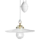 Sus and Down Suspensie din Fier si Ceramica Lucioasa 2 Marimi - Asti Viadurini