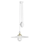 Sus and Down Suspensie din Fier si Ceramica Lucioasa 2 Marimi - Asti Viadurini