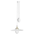 Sus and Down Suspensie din Fier si Ceramica Lucioasa 2 Marimi - Asti Viadurini