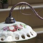 Lampa suspendata 2 Lumini din Ceramica Handmade cu Passanastri - Napoli Viadurini