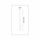 Lampă suspendată cu 1, 3 sau 6 lumini în design modern din alamă - Typha de Il Fanale Viadurini