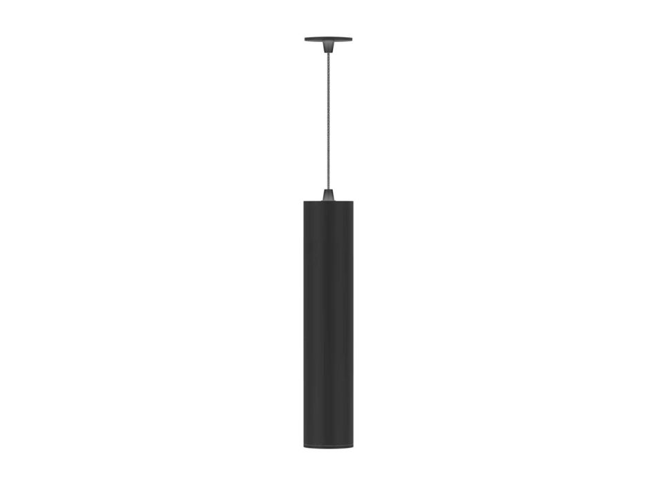 Lampa cu Suspensie Led de 7W, incastrata din aluminiu alb sau negru - Rebolla Viadurini