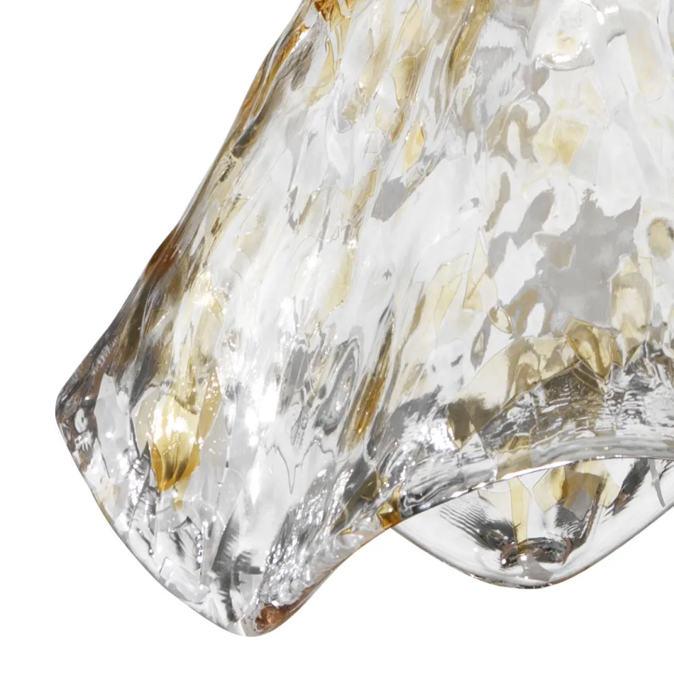 Lampă cu suspendare realizată manual din sticlă venețiană suflată 35 46 cm - Mary Viadurini