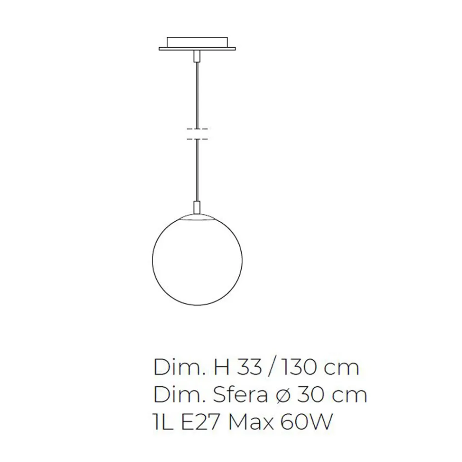 Lampă suspendată realizată manual din sticlă suflată venețiană - Nova Viadurini