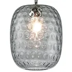 Lampă cu suspendare realizată manual din sticlă venețiană suflată - Cloe Balloton Viadurini