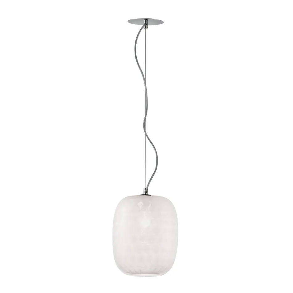 Lampă cu suspendare realizată manual din sticlă venețiană suflată - Cloe Balloton Viadurini