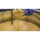 Lampa suspendată din ceramică retro galbenă sau verde, fabricată în Italia - Ferroluce Lariat Viadurini