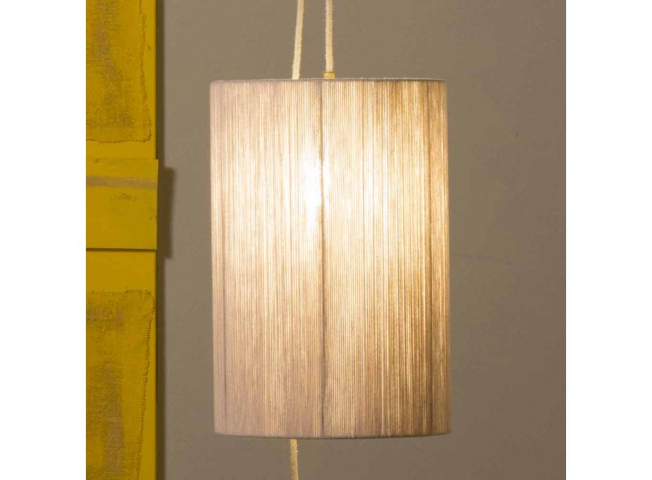 Lampă suspendată / etajată din alamă și lână fabricată în Italia Evita Viadurini