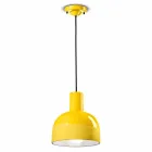 Lampa suspendată în stil retro din ceramică Made in Italy - Ferroluce Caxixi Viadurini
