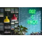 Lampa suspendată în stil retro din ceramică Made in Italy - Ferroluce Caxixi Viadurini