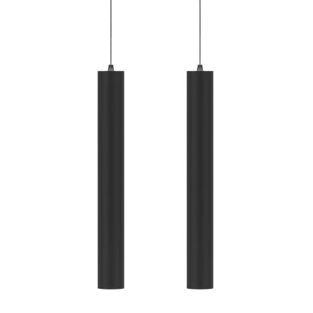 Lampa decorativa suspendata din aluminiu alb sau negru, 2 bucati - Rebolla Viadurini