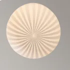 Lampă de suspendare cu design rotund din sticlă albă filigrană - rulotă Viadurini