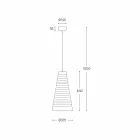 Lampa suspendată Design Made in Italy Made in Italy - Cervino Aldo Bernardi Viadurini