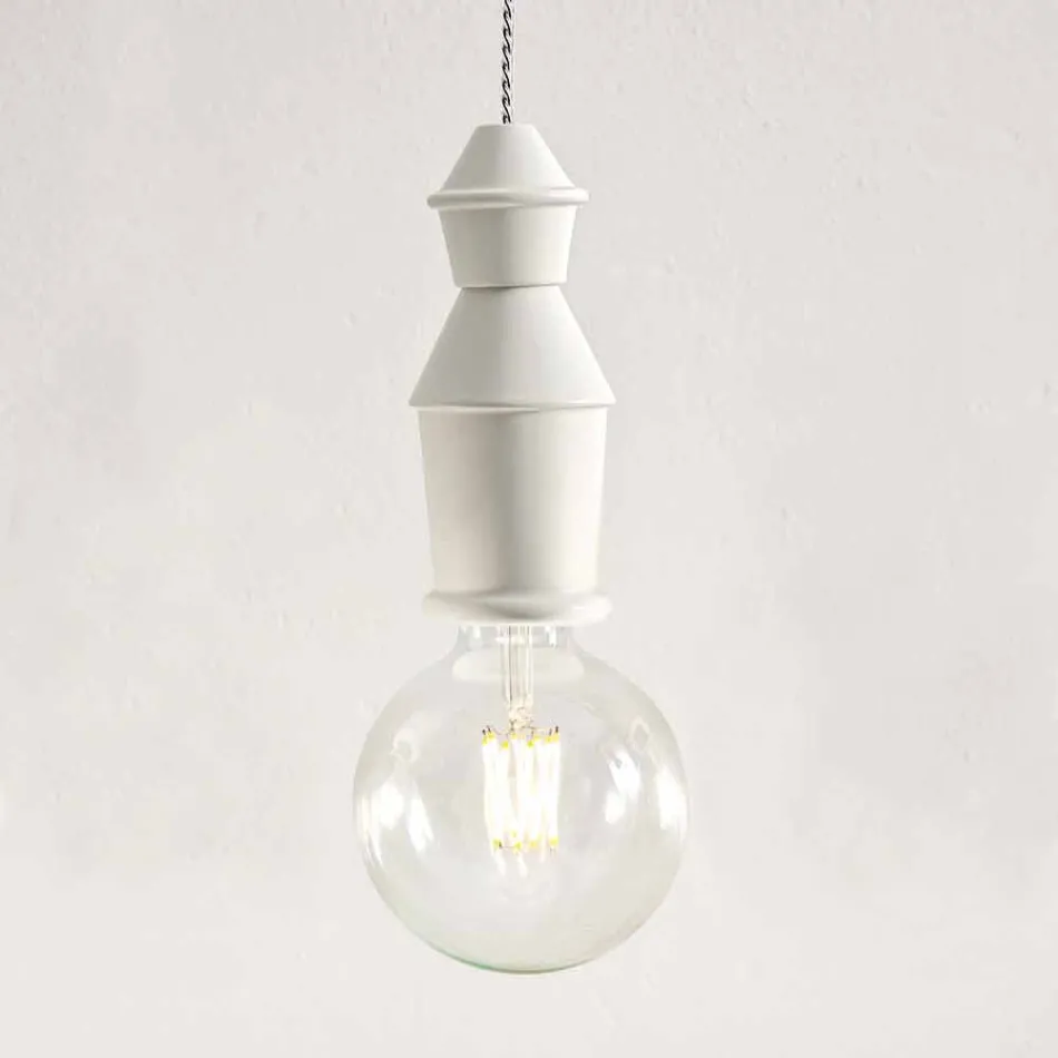 Lampa suspendată de proiectare din ceramică - Soarta de Aldo Bernardi Viadurini