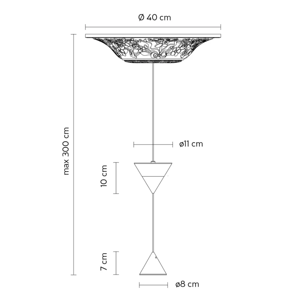 Lampa suspendata de design din ipsos alb si aluminiu negru 2 conuri - Tesera Viadurini