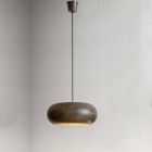 Lampa suspendată în diametru de oțel 500 mm - Materia Aldo Bernardi Viadurini