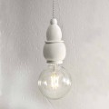 Lampa suspendată din ceramică Shabby Chic cu cablu de 3 m - Soarta Aldo Bernardi