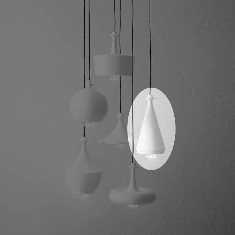 Lampa suspendată în ceramică de design - Lustrini L2 Aldo Bernardi Viadurini