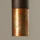 Lampă suspendată din ceramică și cupru realizată manual în Italia - Toscot Match Viadurini