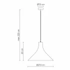 Lampă suspendată din gresie antracit și design modern interior alb - Edmondo Viadurini