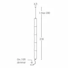 Lampă suspendată din polietilenă albă și metal Fabricat în Italia - Asturia Viadurini