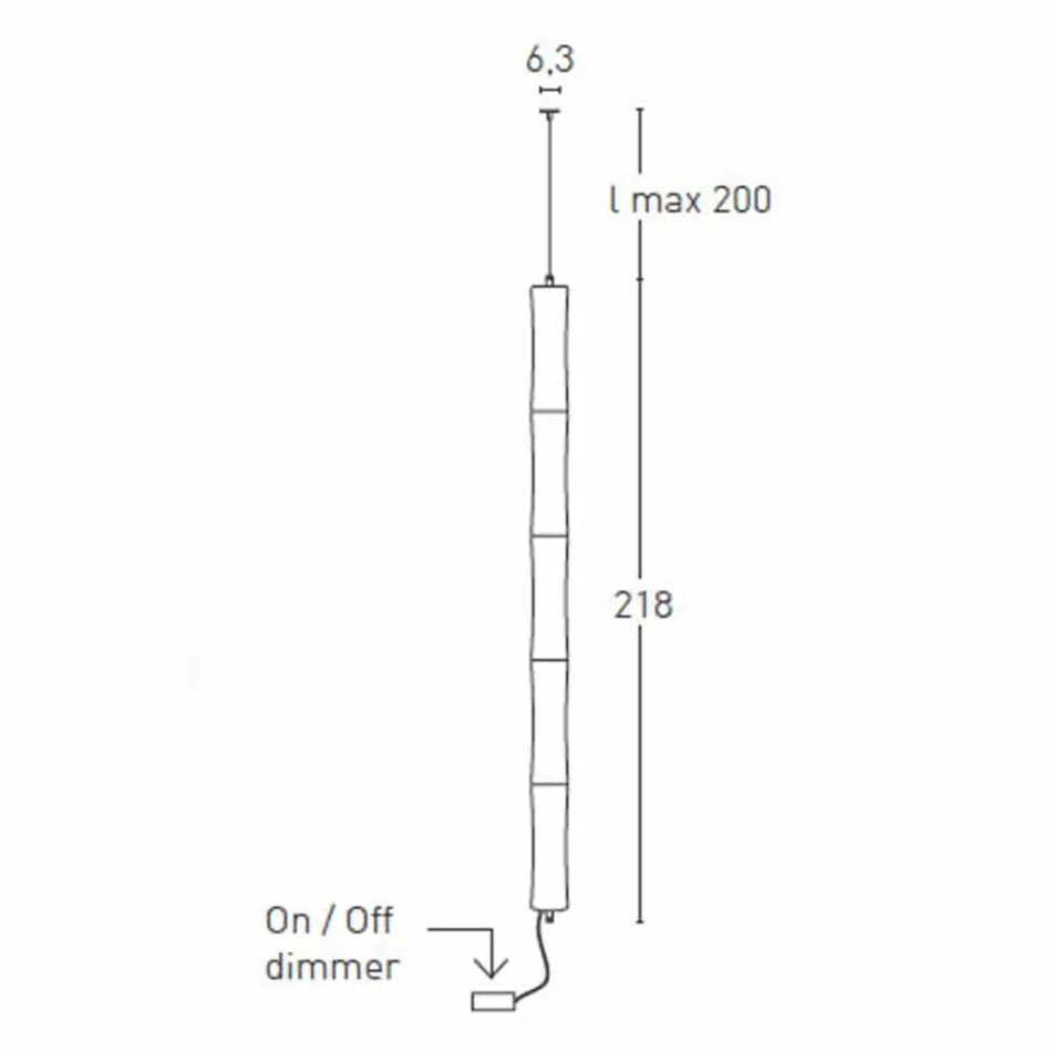Lampă suspendată din polietilenă albă și metal Fabricat în Italia - Asturia Viadurini