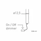Lampă suspendată din polietilenă albă și metal Fabricat în Italia - Asturia Viadurini