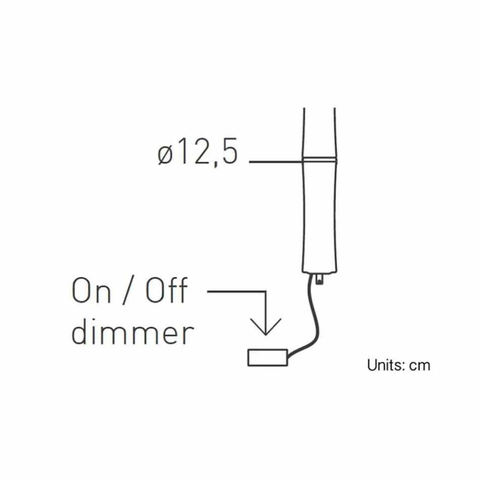 Lampă suspendată din polietilenă albă și metal Fabricat în Italia - Asturia Viadurini