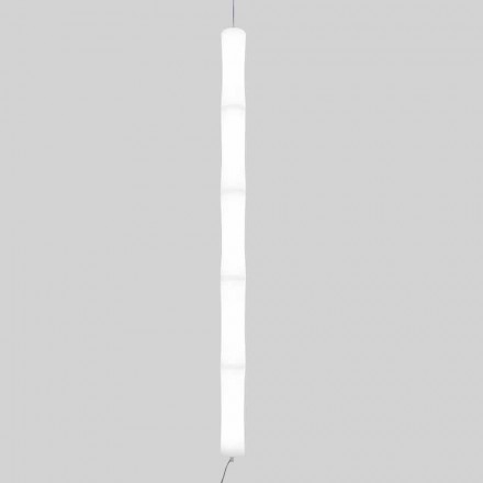Lampă suspendată din polietilenă albă și metal Fabricat în Italia - Asturia Viadurini