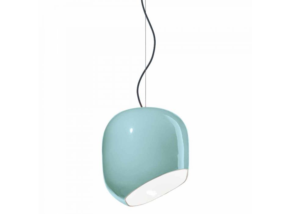 Lampa suspendată în stil vintage din ceramică făcută în Italia - Ferroluce Ayrton Viadurini