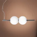 Lampă suspendată din sticlă venețiană suflată manual - Jupiter Viadurini