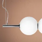 Lampă suspendată din sticlă venețiană suflată manual - Jupiter Viadurini