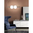 Lampă suspendată din sticlă venețiană suflată manual - Jupiter Viadurini