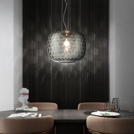 Lampă de suspendare din sticlă suflată venețiană realizată manual - Cloe Balloton Viadurini