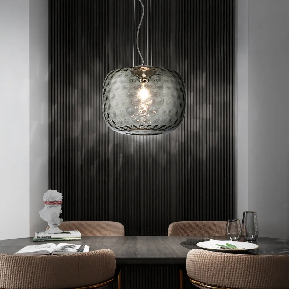 Lampă de suspendare din sticlă suflată venețiană realizată manual - Cloe Balloton Viadurini