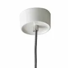 Lampa suspendata moderna din ceramica si aluminiu realizata in Italia Asia Viadurini