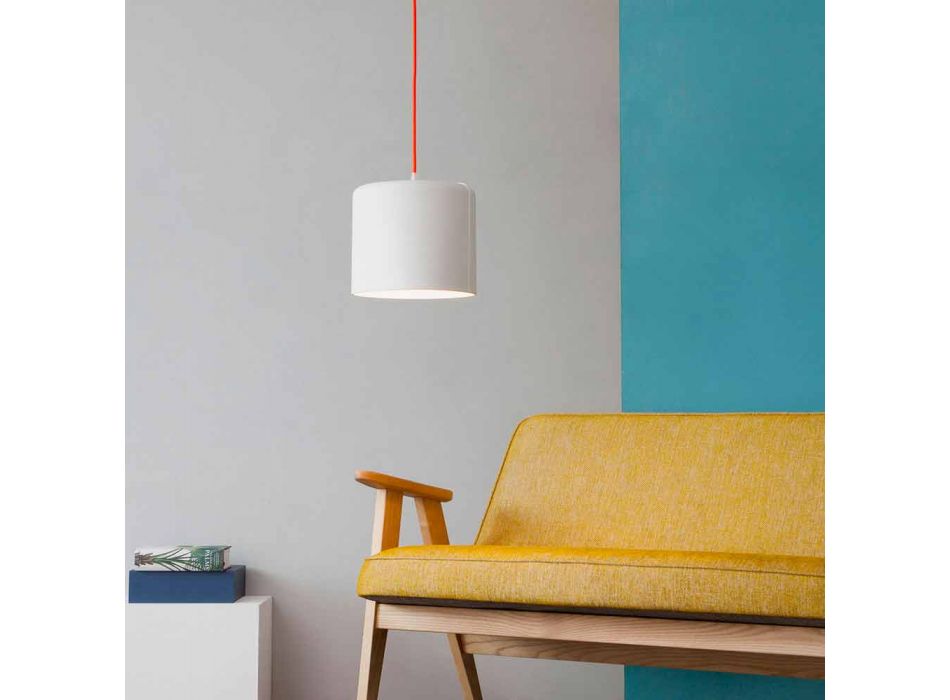 Lampa suspendata moderna In-es.artdesign Lumanarea 2 in laprene colorate Viadurini