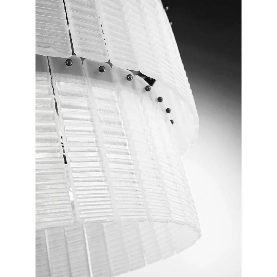 Lampă suspendată modernă din sticlă de lux lucrată manual Made in Italy - Valadier Viadurini