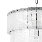 Lampă suspendată modernă din sticlă de lux lucrată manual Made in Italy - Valadier Viadurini