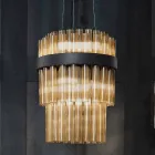 Lampă suspendată modernă din sticlă suflată de lux Made in Italy - Maesta Viadurini