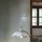 Sus and Down Lampă suspendată din ceramică ondulată decorată manual - Belluno Viadurini