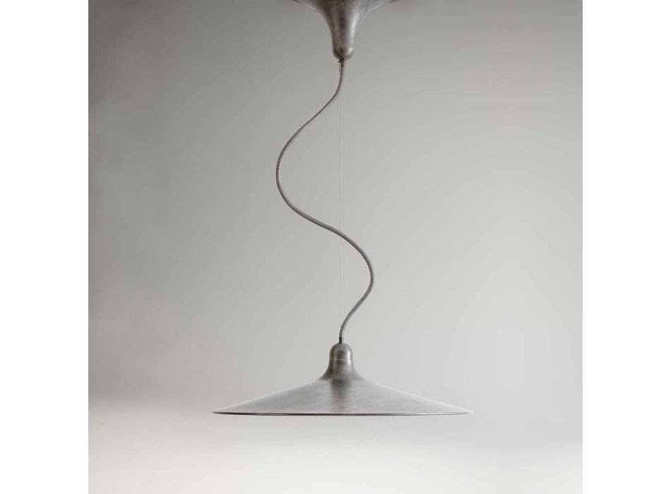 Lampa suspendată vintage din aluminiu Fabricată în Italia - Sassmaòr Viadurini
