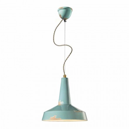 lampă stil retro artizanale suspensie Ferroluce Viadurini