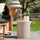 Lampă de masă pentru design exterior sau interior cu Led, Solar sau E27 - Tamburostar Viadurini