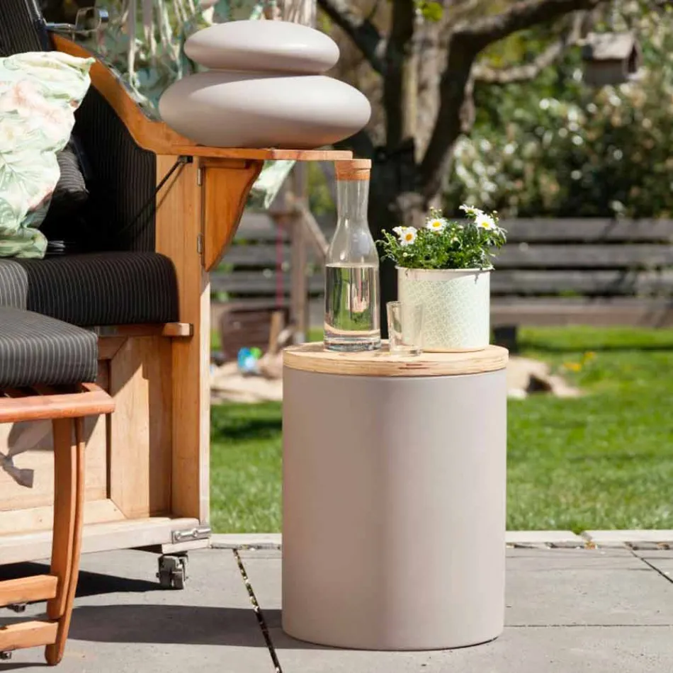 Lampă de masă pentru design exterior sau interior cu Led, Solar sau E27 - Tamburostar Viadurini