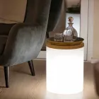 Lampă de masă pentru design exterior sau interior cu Led, Solar sau E27 - Tamburostar Viadurini