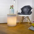 Lampă de masă pentru design exterior sau interior cu Led, Solar sau E27 - Tamburostar Viadurini